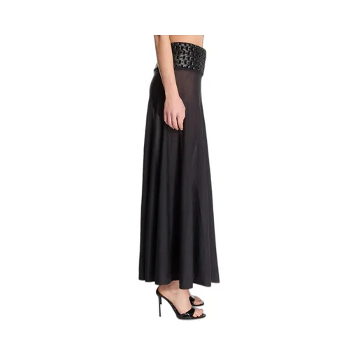 Long Thin Knitted Skirt