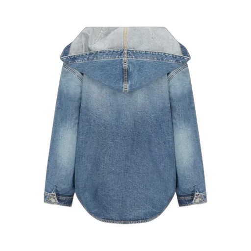 Hooded Denim Coat