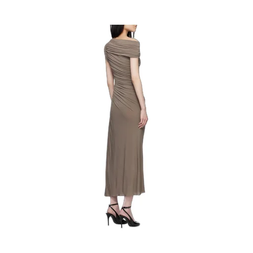 Draped Asymmetrical Cut Dress