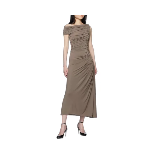Draped Asymmetrical Cut Dress