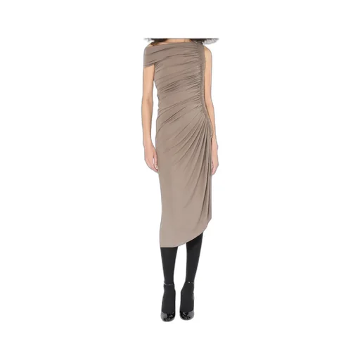 Draped Asymmetrical Cut Dress
