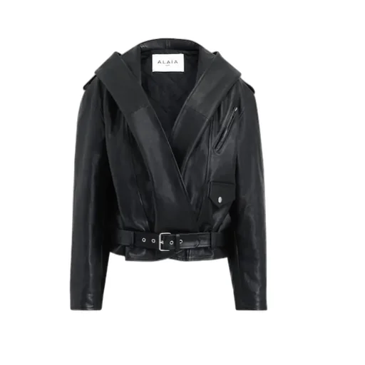 Hooded Biker Jacket