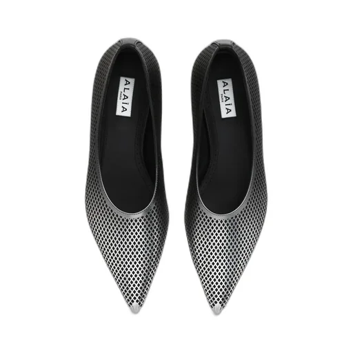 Degradé-Effect Mesh Ballerina Shoes