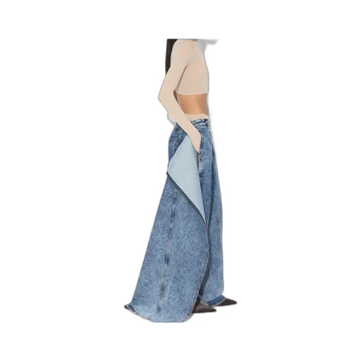 Wide Leg Wrap Jeans