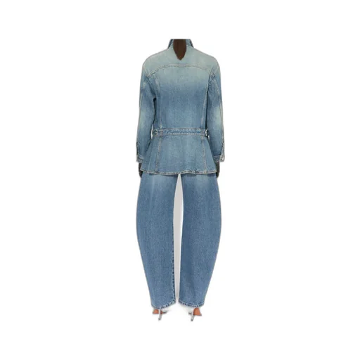 Denim Peplum Jacket