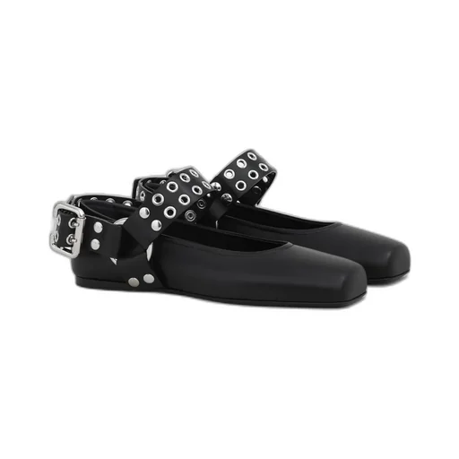 Biker Ballet Flats
