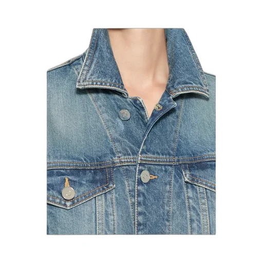 Denim Peplum Jacket