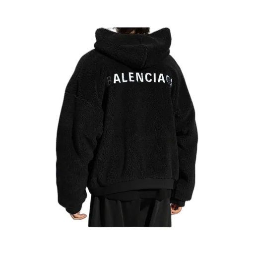 Logo Embroidered Zip-Up Hoodie