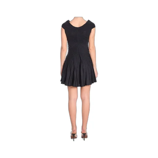 V-Neck Knitted Dress