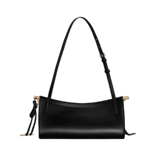 Logo Stamp Small East West Shoulder Bag