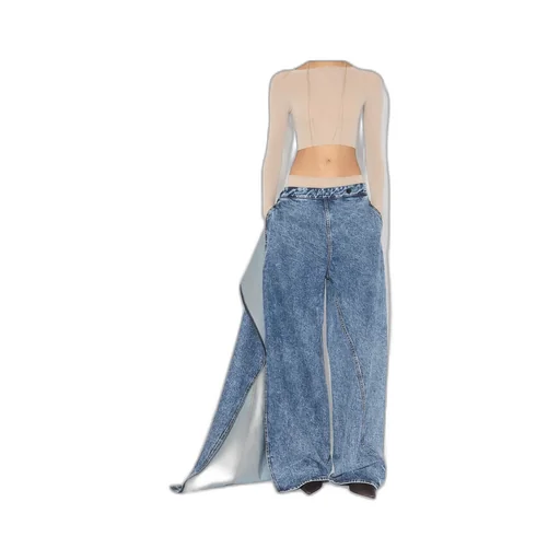 Wide Leg Wrap Jeans