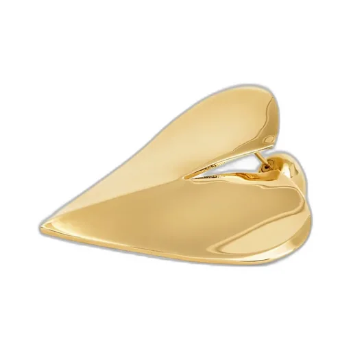 Le Coeur Heart-Shaped Polished Earrings