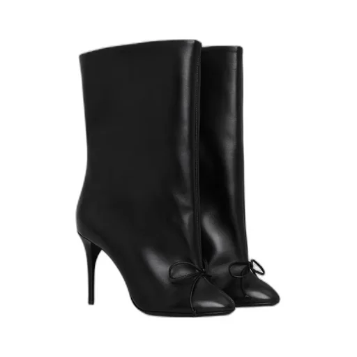 100Mm Bow-Detailed Boots