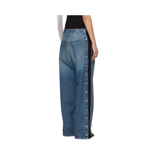 Layered Wide-Leg Jeans
