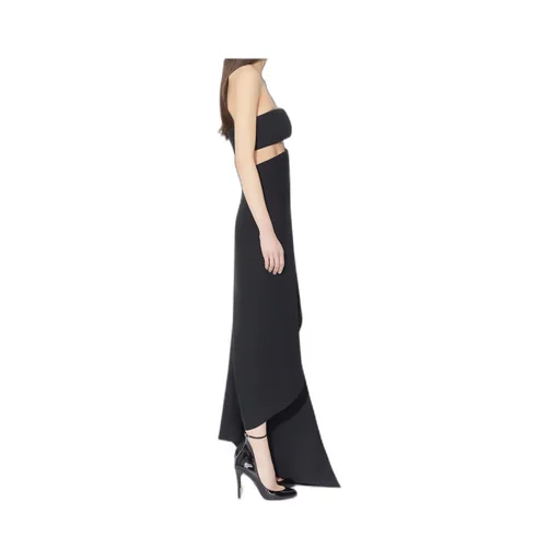 Strapless Fluid Spiral Dress