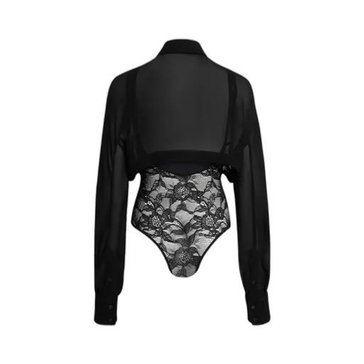 Georgette Shirt Bodysuit