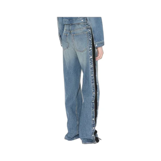 Layered Wide-Leg Jeans