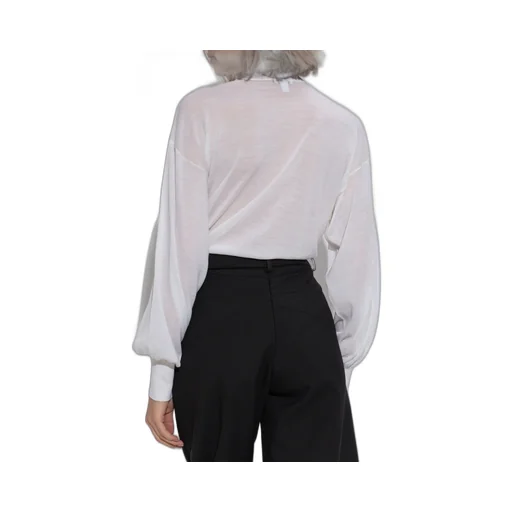 High-Collar Long-Sleeved Jumpsuit