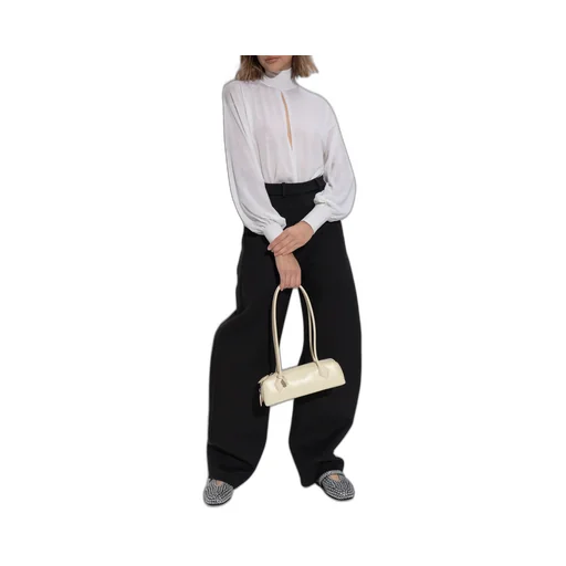 High-Collar Long-Sleeved Jumpsuit