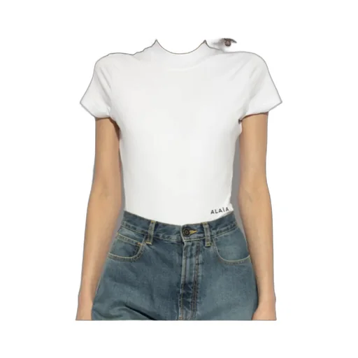 Logo-Embroidered Bodysuit
