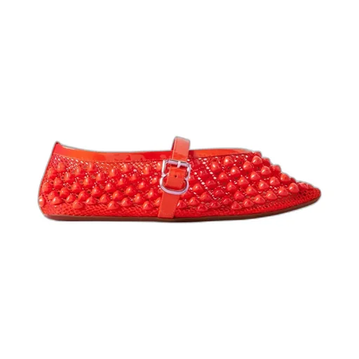 Buckle-Fastening Ballerinas