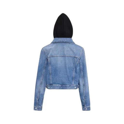 Buttoned Long-Sleeved Denim Jacket