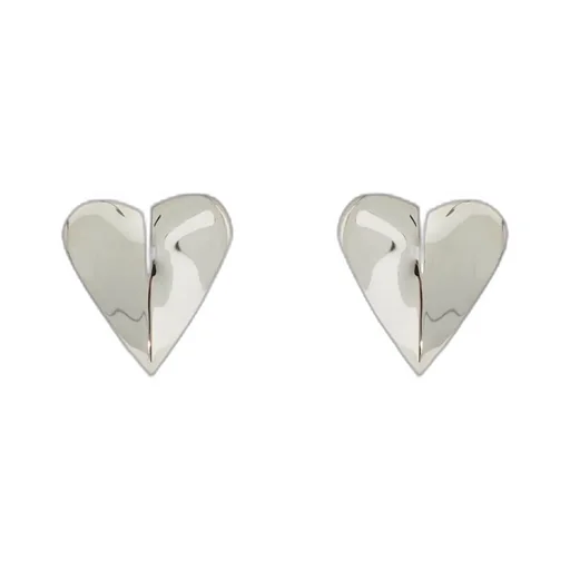 Le Coeur Heart-Shaped Polished Earrings