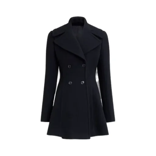 Double Breasted Long Sleeved Coat