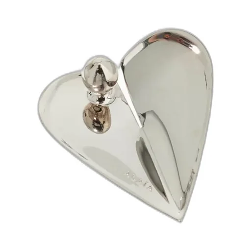 Le Coeur Heart-Shaped Polished Earrings