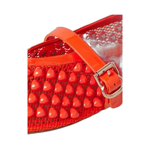 Buckle-Fastening Ballerinas