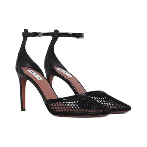 High Fishnet Pumps