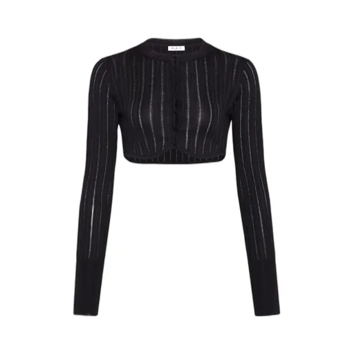 Crinoline Cropped Knitted Cardigan