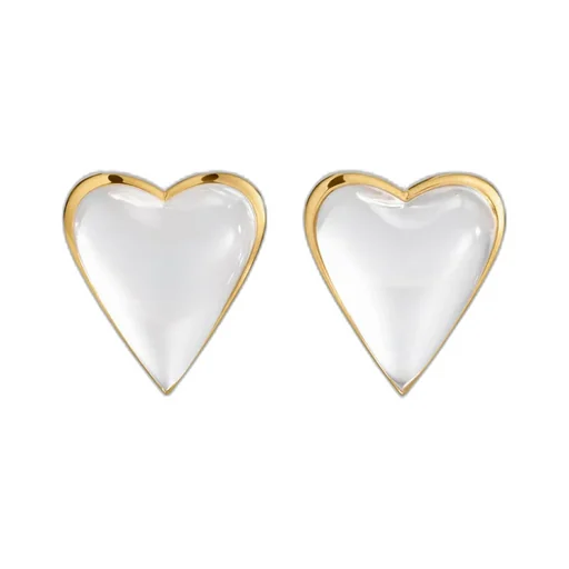 Heart-Shaped Bombe Earrings