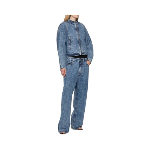Knit Band Denim Jeans