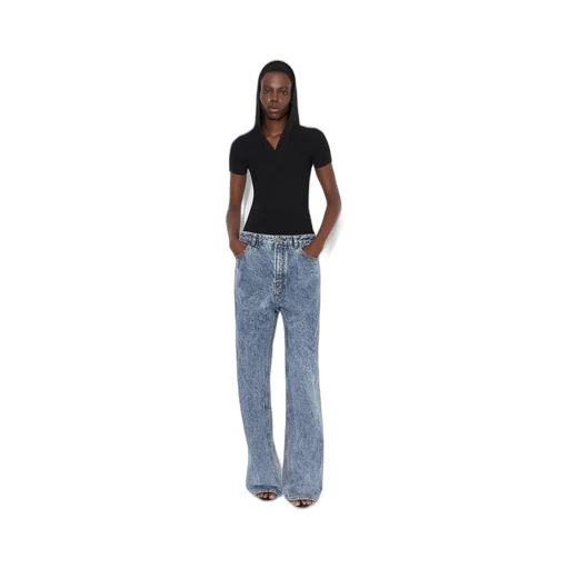 Knit Band Denim Jeans