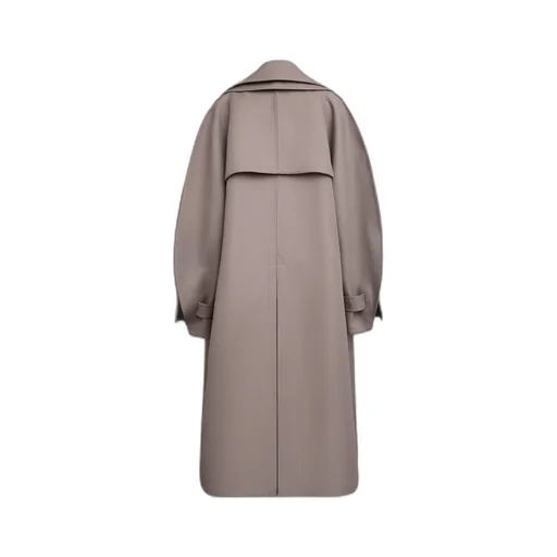 Tie-Waisted Mid-Length Coat