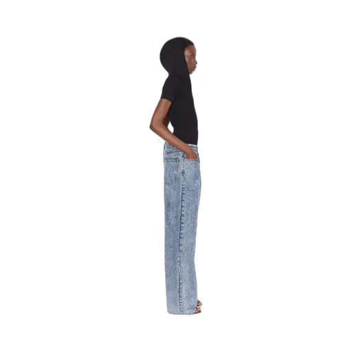 Knit Band Denim Jeans
