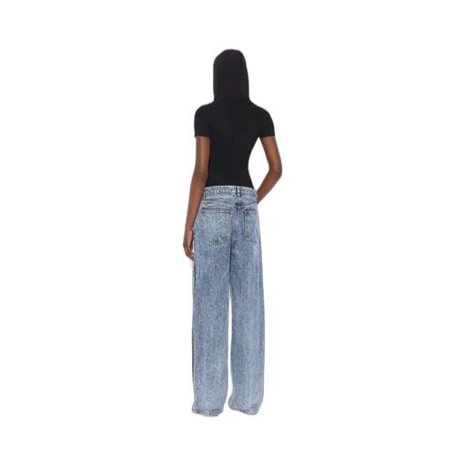 Knit Band Denim Jeans