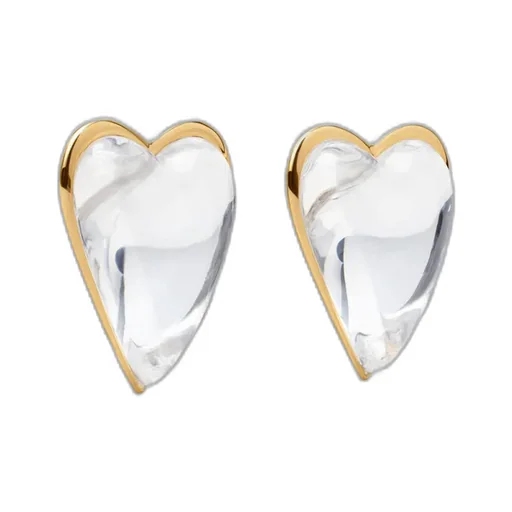 Heart-Shaped Bombe Earrings