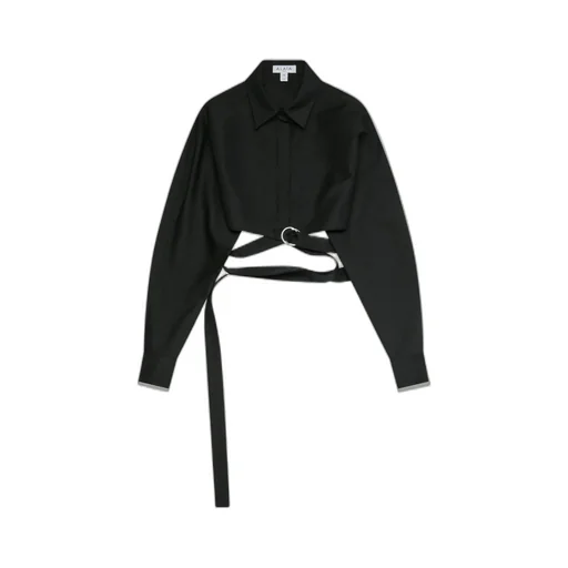Cropped Wrap Shirt