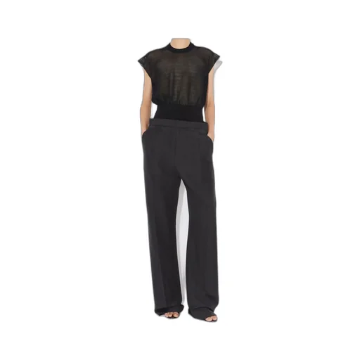 High-Waisted Tailored Trousers