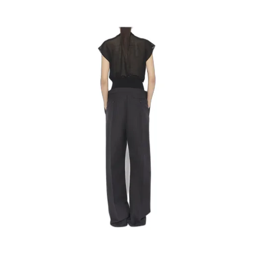 High-Waisted Tailored Trousers