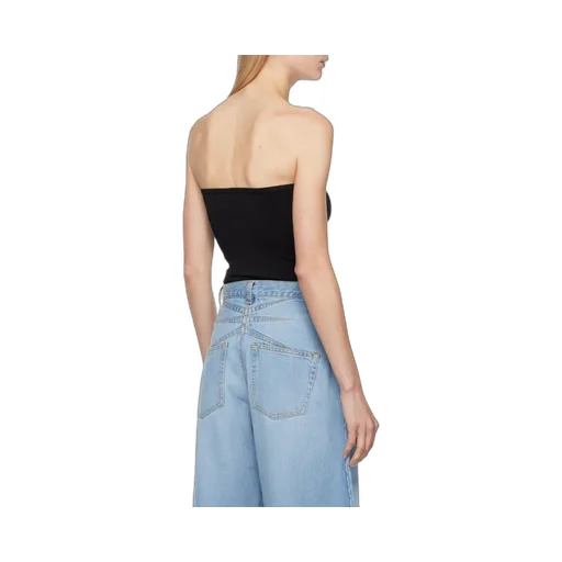 Stretch Knit Strapless Jumpsuit