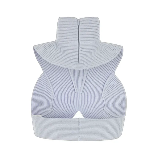 Maglia Open Back Cropped Knitted Top