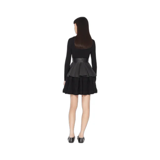 Long-Sleeved Wool Dress