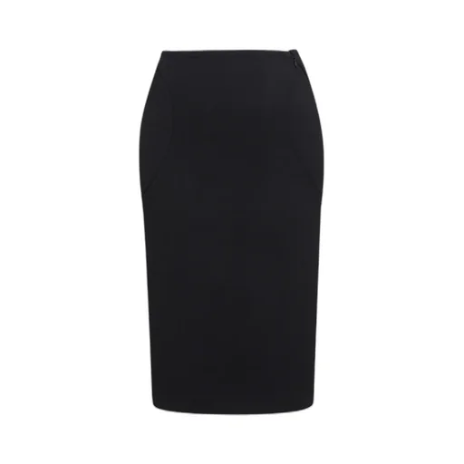 Upstitched Circle Midi Pencil Skirt