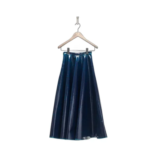High-Waist Flared Midi Skirt