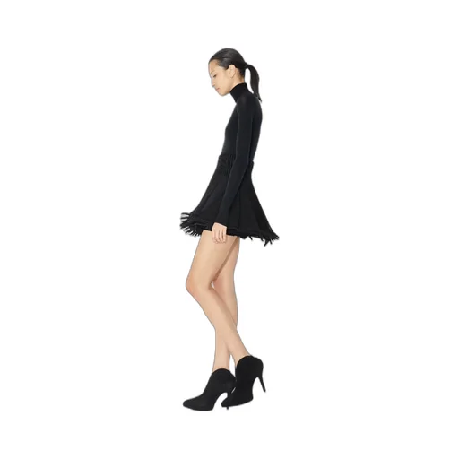 Knitted Pleated Skirt