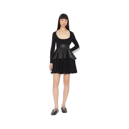 Long-Sleeved Wool Dress