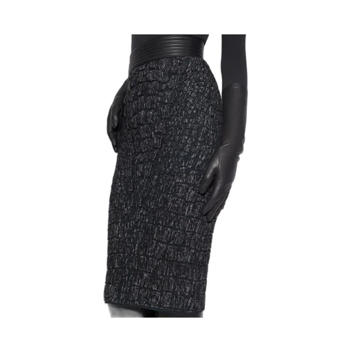Embossed Pencil Skirt